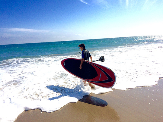 Barbara Doux The Wander Woman surfing